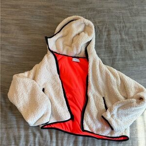 TNA Cream and Red Kids Puffer Jacket
